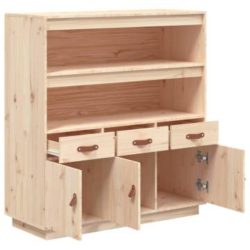 Highboard 100x40x108.5 cm Solid Wood Pine - Hipo Market