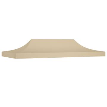 Party Tent Roof 6x3 m Beige - Durable Outdoor Cover