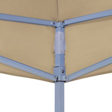 Party Tent Roof 6x3 m Beige - Durable Outdoor Cover