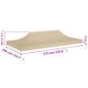 Party Tent Roof 6x3 m Beige - Durable Outdoor Cover