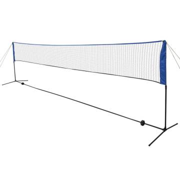 Badminton Net with Shuttlecocks - 600x155 cm - Hipomarket