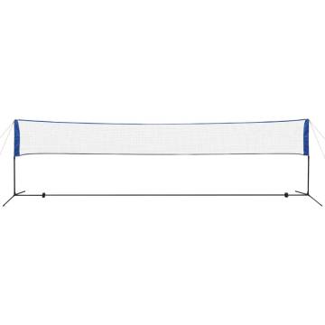 Badminton Net with Shuttlecocks - 600x155 cm - Hipomarket