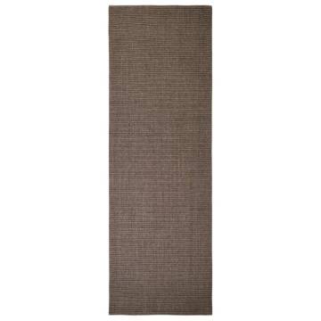 Sisal Rug for Scratching Post Brown 66x200 cm - HipoMarket