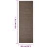 Sisal Rug for Scratching Post Brown 66x200 cm - HipoMarket