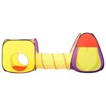 Kids Multicolour Play Tent with Tunnel - Fun & Durable