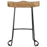 Gavin Bar Stools - 2pcs Solid Mango Wood | Hipomarket UK