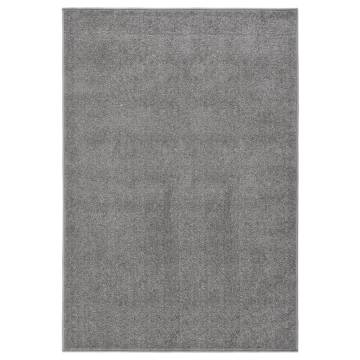 Elegant Grey Short Pile Rug 160x230 cm - Hipomarket