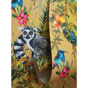 DUTCH WALLCOVERINGS Wallpaper Lemur Ochre - Stylish Redecoration