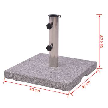 Granite Parasol Base Umbrella Holder 20kg - Durable Stability