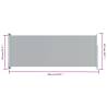 Retractable Side Awning 117x300 cm - Grey | Hipomarket