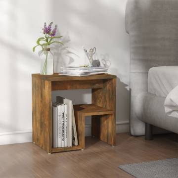 Smoked Oak Bed Cabinet - Stylish & Practical | Hipo Market