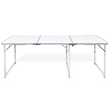 Adjustable Foldable Camping Table - 180 x 60 cm