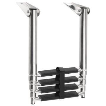 4-Step Stainless Steel Folding Boarding Ladder | HipoMarket