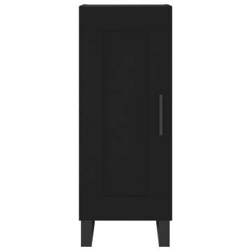 Highboard Black 34.5x34x180 cm - Stylish Engineered Wood Storage