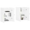 Elegant Wall Mounted Cabinets - 2 pcs White 69.5x34x90 cm