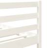 Stylish White Bed Frame 90x190 cm Single Solid Wood