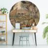 WallArt Wallpaper Circle - Animals of Africa 142.5 cm