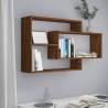 Wall Shelf Brown Oak 104x20x58.5 cm Engineered Wood Colour brown oak Quantity in Package 1 Number of Pieces 