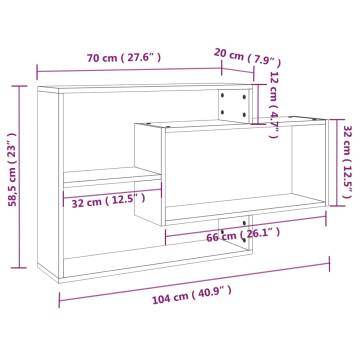 Stylish Brown Oak Wall Shelf - Maximize Storage Space