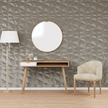 Concrete Grey Wall Panels 24 pcs - 50x50 cm XPS Diamond