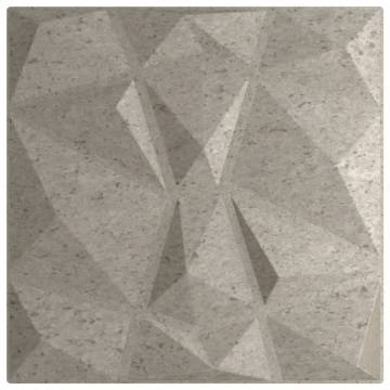 Concrete Grey Wall Panels 24 pcs - 50x50 cm XPS Diamond