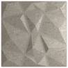 Concrete Grey Wall Panels 24 pcs - 50x50 cm XPS Diamond