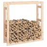 Firewood Rack 100x25x100 cm - Solid Pine Wood Storage