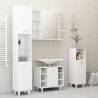 High Gloss White Bathroom Cabinet – 30x30x95 cm | HipoMarket