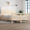 Bed Frame Solid Wood Pine 160x200 cm Colour natural Size 160 x 200 cm 