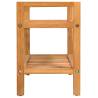 Shoe Rack with 2 Shelves - Solid Oak Wood | HipoMarket