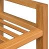 Shoe Rack with 2 Shelves - Solid Oak Wood | HipoMarket