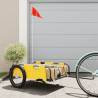 Bike Trailer Yellow Oxford Fabric and Iron Colour yellow Size 135 x 68 x 38.5 cm 