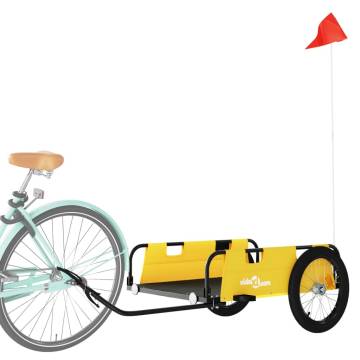 Bike Trailer - Yellow Oxford Fabric & Iron | Hipo Market UK