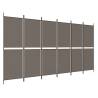 6-Panel Room Divider Anthracite 300x200 cm - HipoMarket