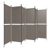 6-Panel Room Divider Anthracite 300x200 cm - HipoMarket