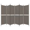 6-Panel Room Divider Anthracite 300x200 cm - HipoMarket