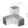 Post Connector Y Shape Galvanised Metal 81x81 mm | HipoMarket