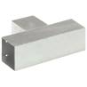 Post Connector T Shape Galvanised Metal 91x91 mm - Hipomarket