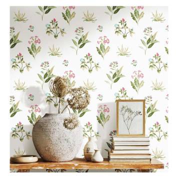 Noordwand Wallpaper Blooming Garden - White & Green Floral Design