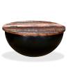 Coffee Table Solid Reclaimed Wood Black Bowl Shape Colour black Size 60 x 27 cm Quantity in Package 1 