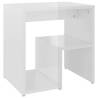 High Gloss White Bed Cabinets 2 pcs - Modern Design