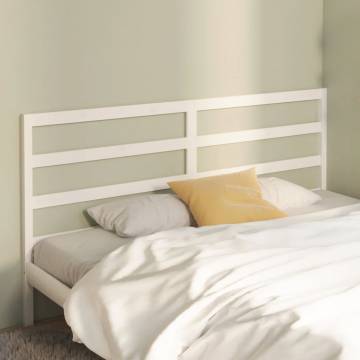 Stylish White Bed Headboard - Solid Pine | HipoMarket