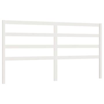 Stylish White Bed Headboard - Solid Pine | HipoMarket