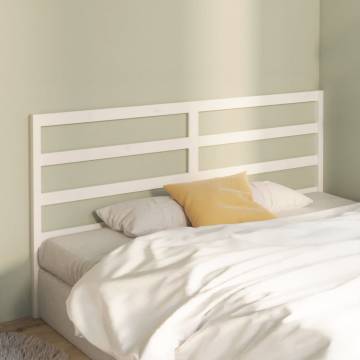 Stylish White Bed Headboard - Solid Pine | HipoMarket