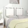 Bed Headboard White 125.5x4x100 cm Solid Pine Wood Colour white Size 125.5 x 100 cm Quantity in Package 1 