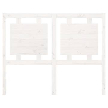 White Bed Headboard - Solid Pine Wood | 125.5x4x100 cm