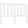 White Wooden Bed Headboard - Stylish Solid Pine Design