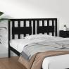 Bed Headboard Black 125.5x4x100 cm Solid Wood Pine Colour black Size 125.5 x 100 cm Quantity in Package 1 