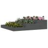 Planter Grey 107x107x27 cm - Solid Pine Wood | HipoMarket UK