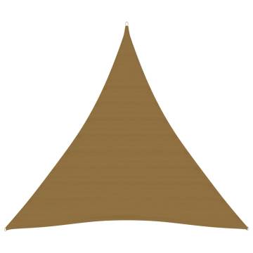 Taupe Sunshade Sail 160 g/m² - 4.5x4.5m HDPE Shelter